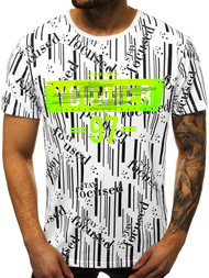 T-Shirt męski biały OZONEE JS/KS1993