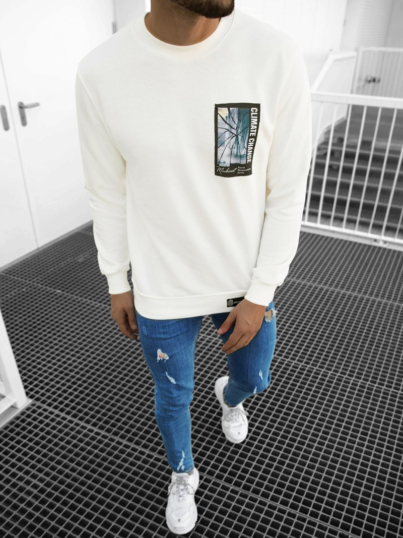 Толстовка чоловіча Кремова OZONEE MACH/M3278Z