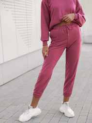 Komplet dresowy dwuczęściowy damski różowy OZONEE O/MB2040/21