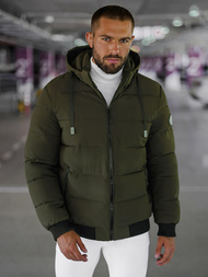 Kurtka zimowa męska ciemno-zielona OZONEE JS/31M5023/135Z