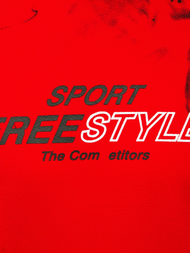 T-Shirt męski czerwony OZONEE JS/SS11003