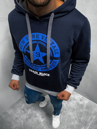 Bluza z kapturem męska granatowa OZONEE JS/Y10038