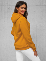 Bluza z kapturem damska camelowa OZONEE JS/W02/26Z