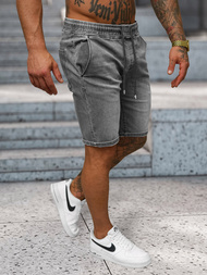 Spodenki męskie jeansowe szare OZONEE NB/MP0314GC