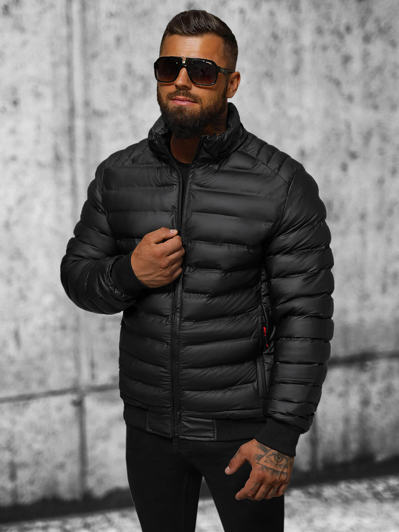 Куртка чоловіча чорна OZONEE JS/22M325/392