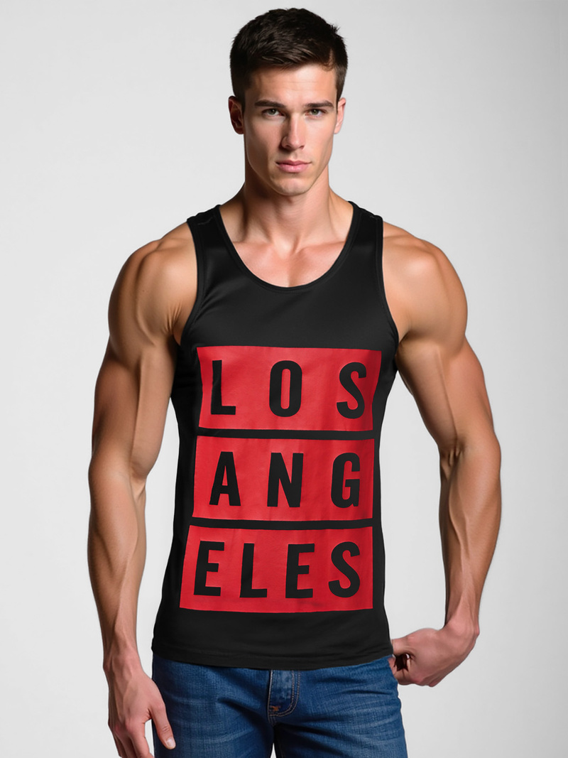 Футболка чоловіча Чорна OZONEE O/T105/3Z