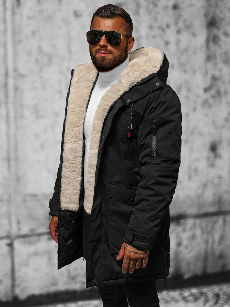 Куртка зимова чоловіча чорна OZONEE JS/5M3123/392