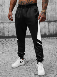 Штани Cпортивні Чоловічі Чорно-Бiлi OZONEE JS/8K182