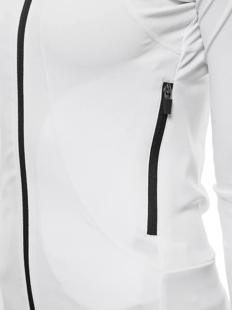 Bluza damska rozpinana biała OZONEE JS/HD150/45