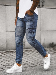 Чоловічі джинси джоггери Синi OZONEE NB/MP0092BS