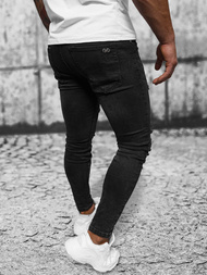 Spodnie jeansowe męskie czarne OZONEE DR/TF219