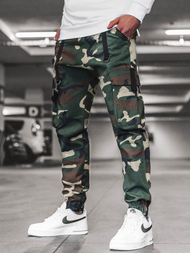 Штани чоловічі джоггери Камуфляжно-Зелені OZONEE O/11106