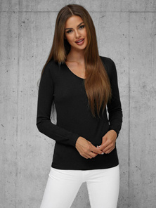 Sweter damski czarny OZONEE JS/8006/9