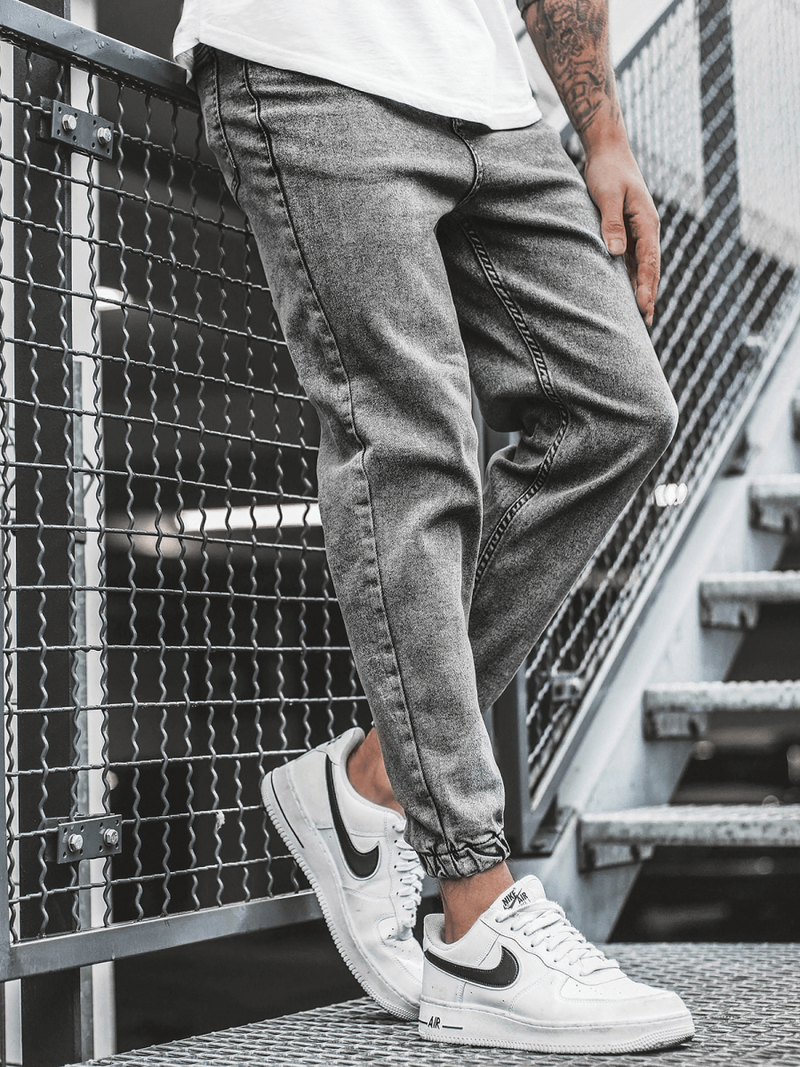 Spodnie męskie jogger szare OZONEE DP/667