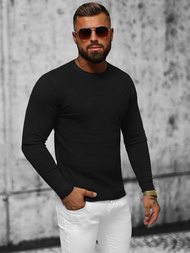 Sweter męski czarny OZONEE O/ZZ190131