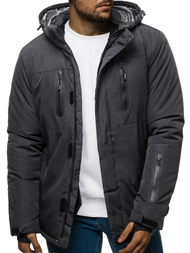 Kurtka zimowa męska grafitowa OZONEE O/9804
