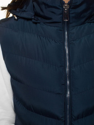 Стьобаний жіночий жилет Темно-Синя OZONEE N/6811/2