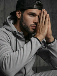 Спортивний костюм чоловічій ciрий OZONEE JS/8C1966/2