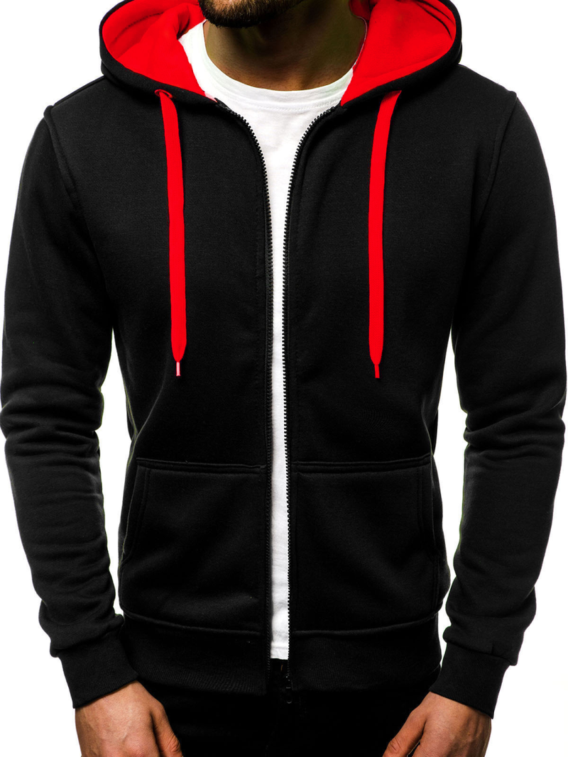 Толстовка чоловіча Чорно-Червона OZONEE JS/2013