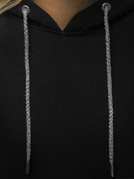 Bluza z kapturem damska czarna OZONEE O/12102