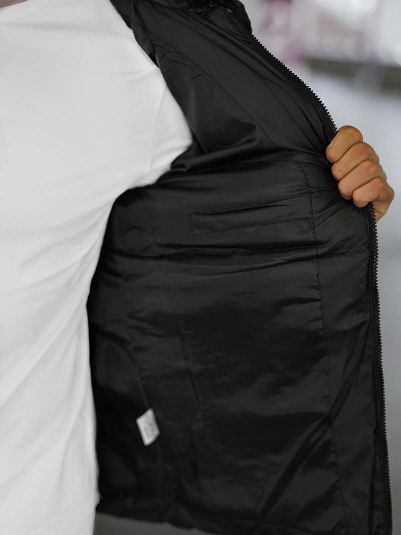 Куртка чоловіча чорна OZONEE JS/31M5005Z