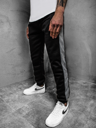 Spodnie dresowe męskie czarno-szare OZONEE JS/JZ11003Z