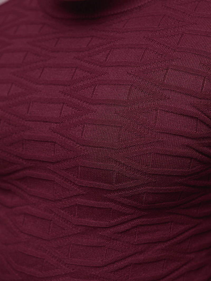 Светр чоловічій Бордовий OZONEE O/ZZ190137