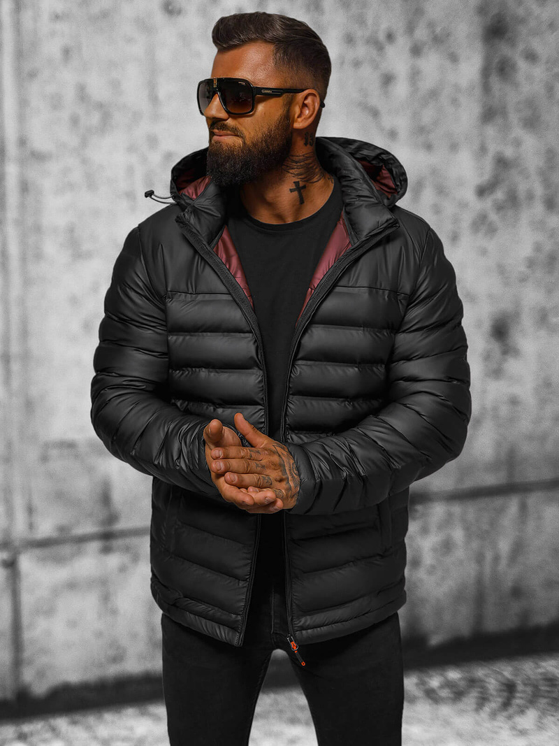 Куртка чоловіча чорна OZONEE JS/22M326/392