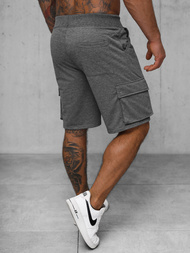 Spodenki dresowe męskie grafitowe OZONEE JS/8K1505/5