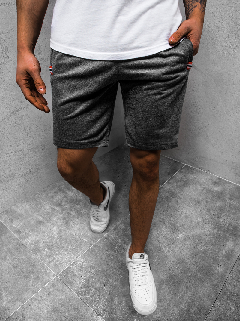 Spodenki męskie ciemno-szare OZONEE JS/XW75Z