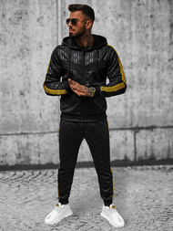 Komplet dresowy męski czarny OZONEE O/3A165