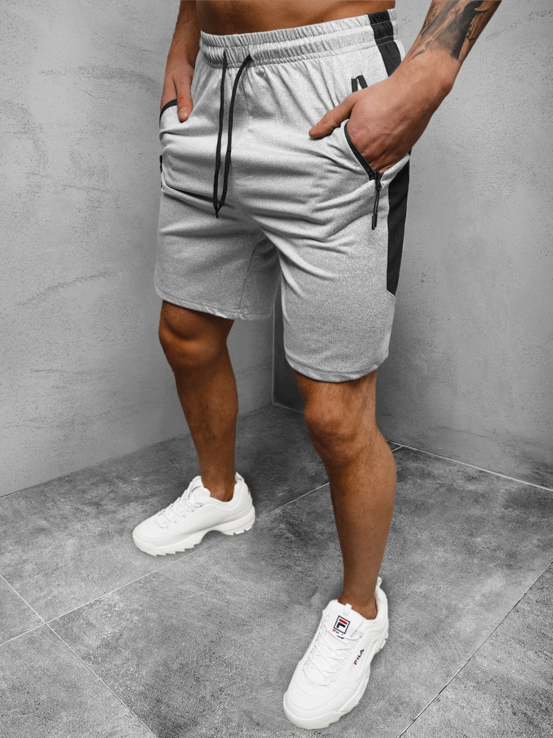 Spodenki dresowe męskie szare OZONEE JS/68061