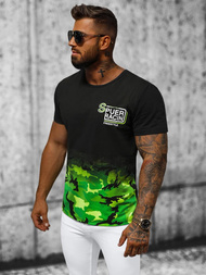 T-Shirt męski zielony OZONEE JS/S985/153Z