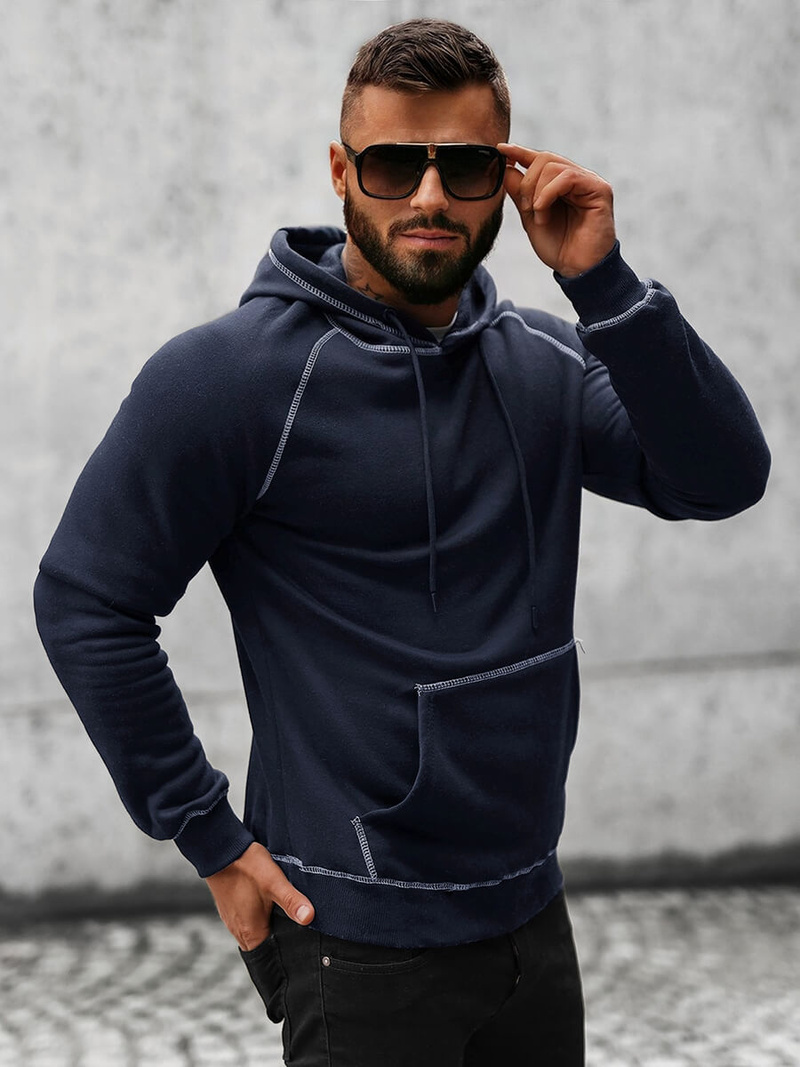 Толстовка чоловіча Темно-Синя OZONEE O/8B152/25