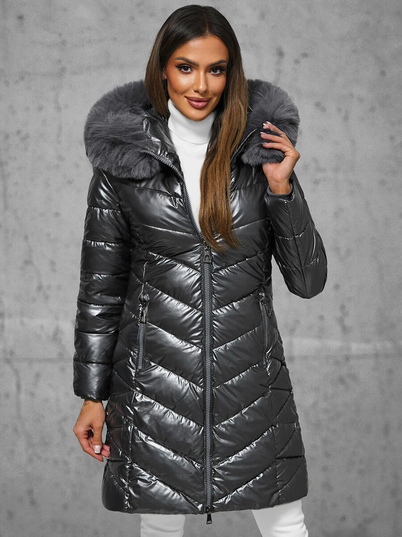 Куртка жіноча графіт OZONEE JS/16M9100/105