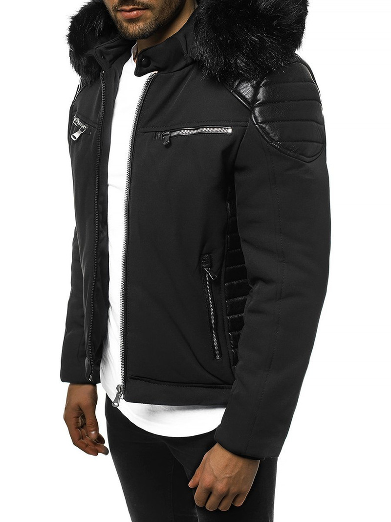 Kurtka zimowa męska czarna OZONEE O/99101Z