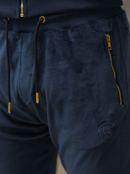 Komplet dresowy męski welurowy granatowy OZONEE O/12128Z