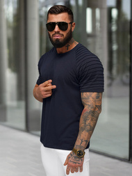 T-shirt męski granatowy OZONEE JS/8T88/25Z