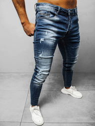 Spodnie jeansowe męskie niebieskie OZONEE NB/MP0010B