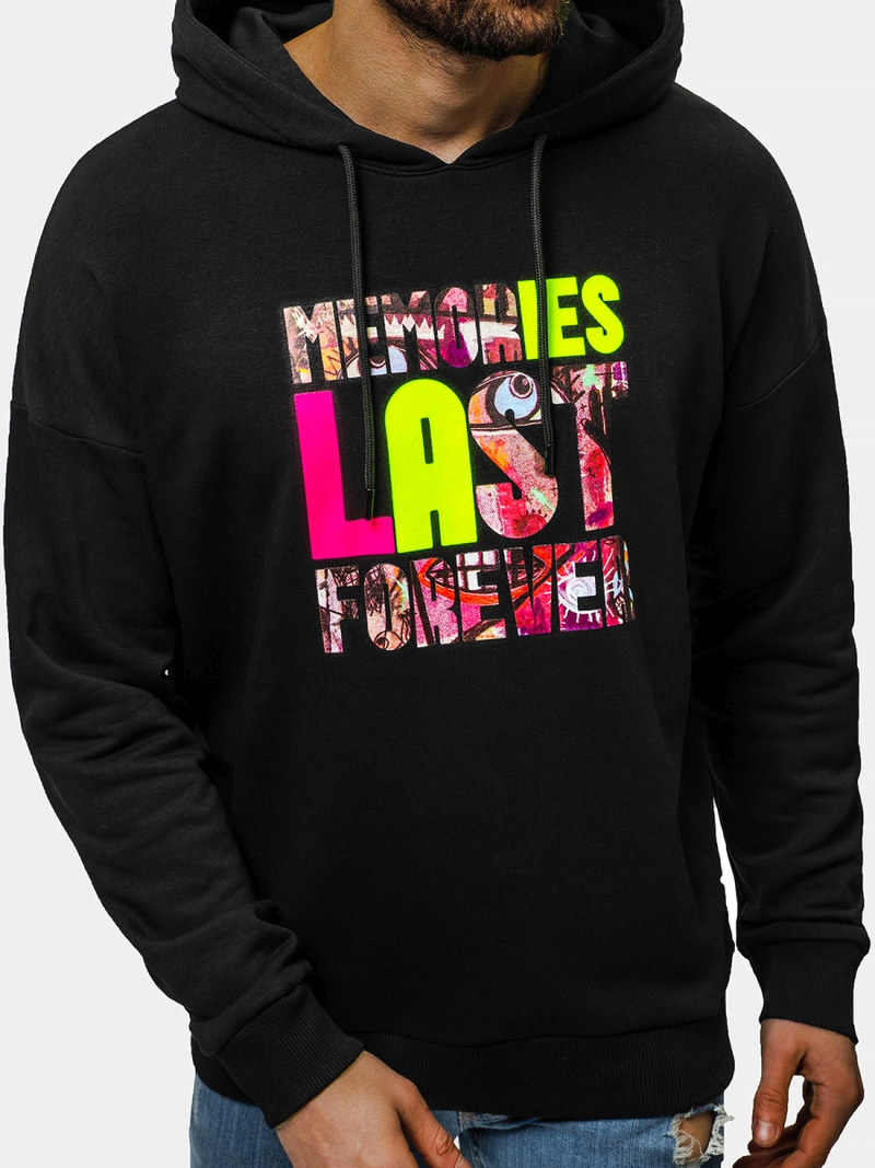 Толстовка чоловіча Чорна OZONEE B/20402069