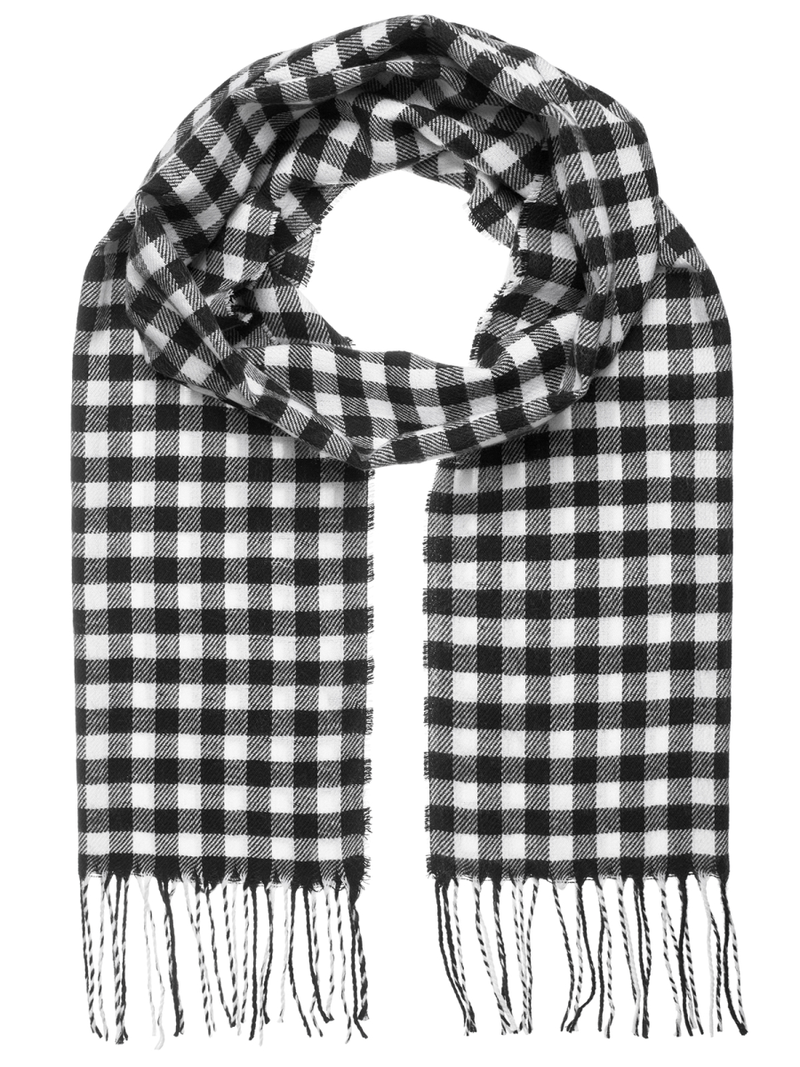 Чоловічий шарф Чорно-Бiлий OZONEE JS/YW08051/1