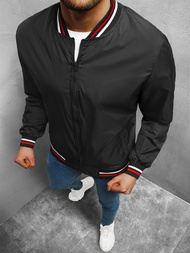 Kurtka przejściowa męska bomberka czarna OZONEE JS/8M96/3