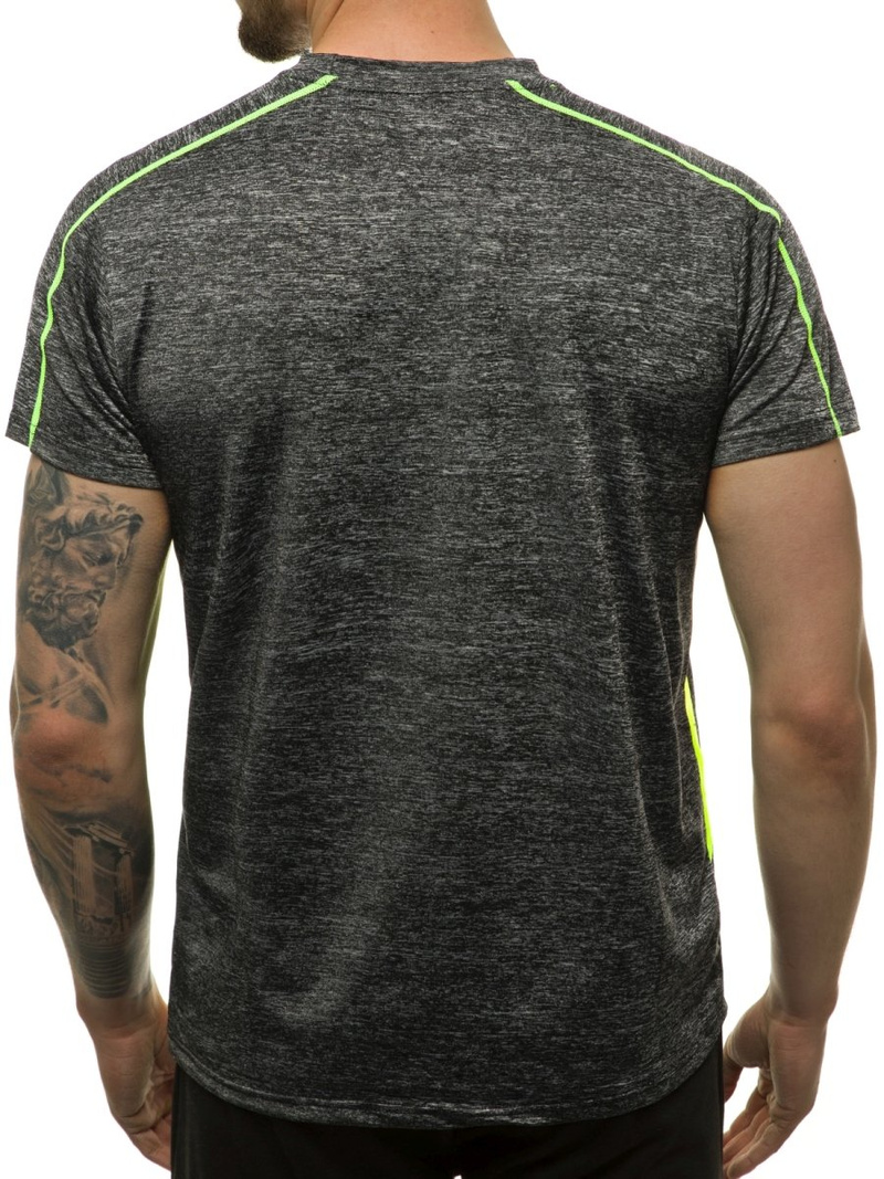 T-Shirt męski grafitowy OZONEE JS/KS2100