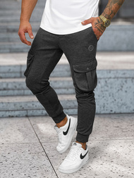 Spodnie dresowe męskie grafitowe OZONEE C/316Z