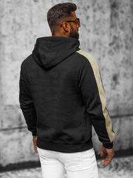 Bluza z kapturem męska czarna OZONEE JS/3B565