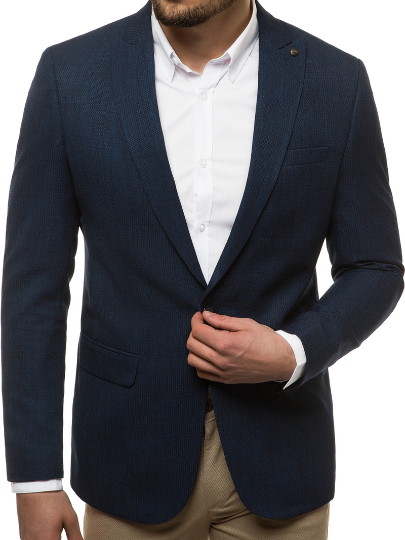 Піджак чоловічій Темно-Синя OZONEE H/28