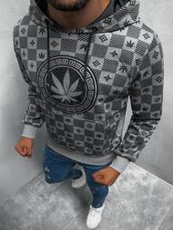 Bluza z kapturem męska szara OZONEE O/HM503