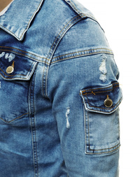 Kurtka męska jeans jasno-niebieska OZONEE G/474K