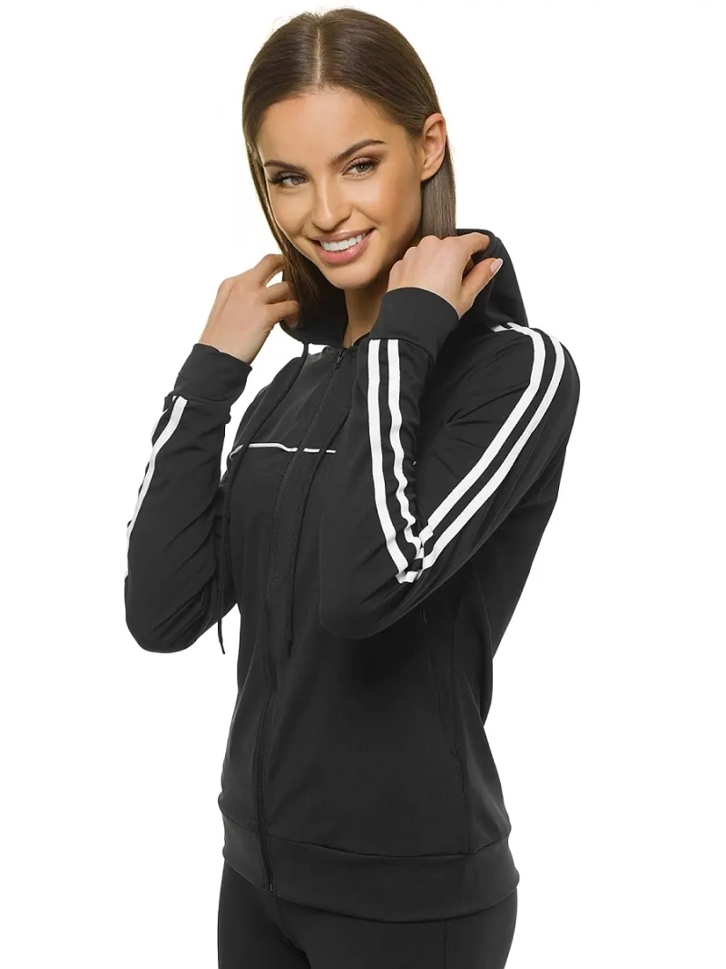 Kurtka damska przejściowa czarna OZONEE JS/M20316