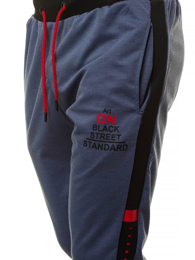 Spodnie dresowe męskie granatowe OZONEE JS/AM100